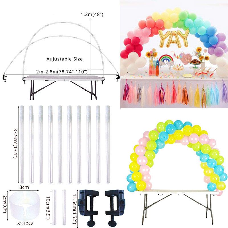 Gate Balon Meja / Table Balloon Arch Kit / Standing Balon Gate / Gate Balloon / Dekor Balon Ulang Tahun