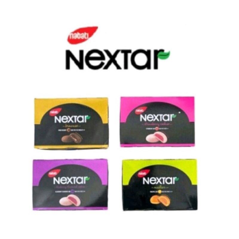 

Nextar - Biskuit Nextar Nabati 34Gr 1Box Isi 10Pcs - Nextar Nanas -Nextar Coklat - Nextar Strawberry