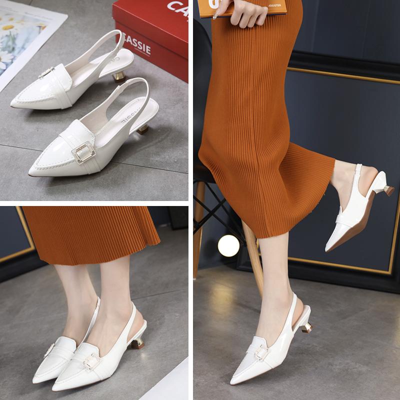 GSW sepatu heels wanita import high heels wanita slingback ( DR01 ) sepatu kerja wanita import