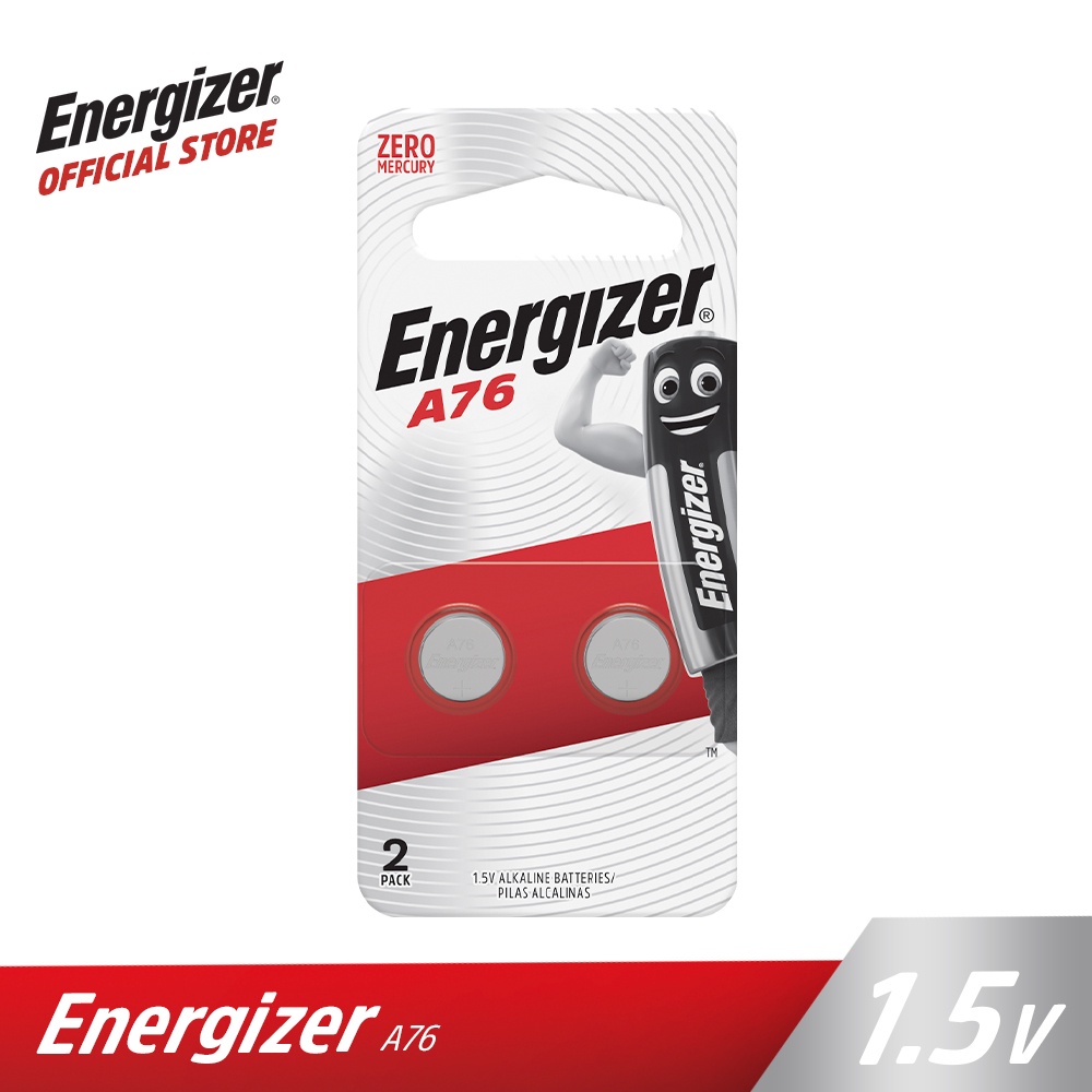 Battery Baterai Energizer A76 BP2 LR44 1.5V Multi Fungsi