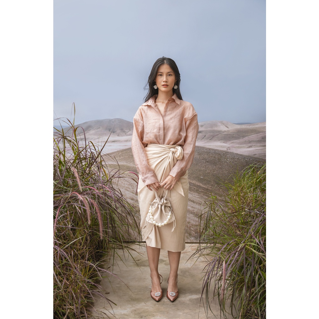 KOOZEE - CHAVA ORGANZA SHIRT  - SHIRT WANITA