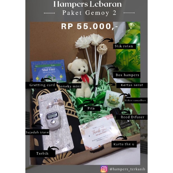 

HAMPERS LEBARAN / HAMPERS MUSLIMAH / HAMPERS MURAH / HAMPERS SPESIAL / BINGKISAN LEBARAN / KADO ULANG TAHUN