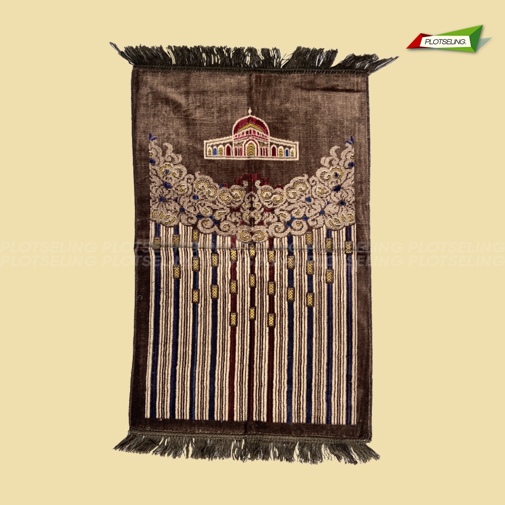 Sajadah Turkey AL AQSO Midi Ukuran 53 x 105 cm Sajadah Turki Motif Dewasa Sejadah Travel Hari Raya Idul Fitri