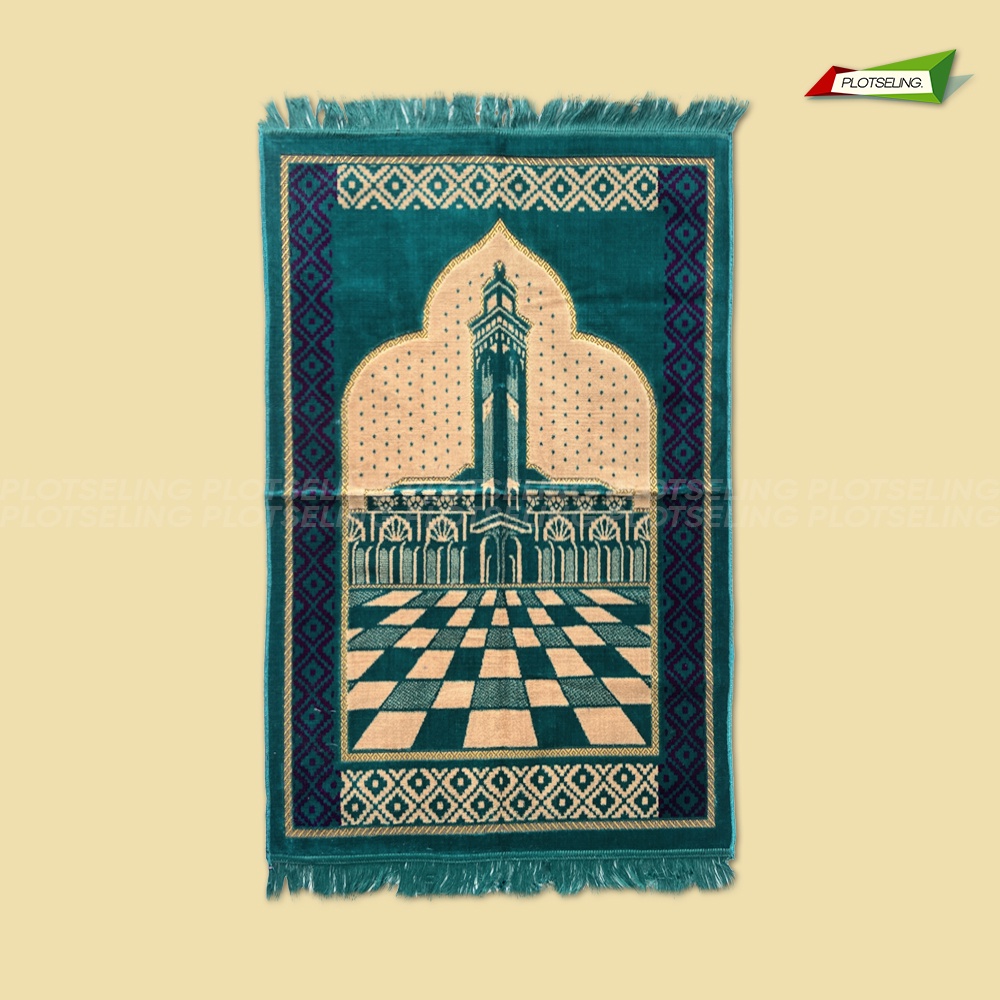 Sejadah Turkey Besar Motif FIRDAUS Ukuran 68 x 110 cm Sajadah Traveling Tebal Sholat Hari Raya Sajadah Souvenir Haji Umroh