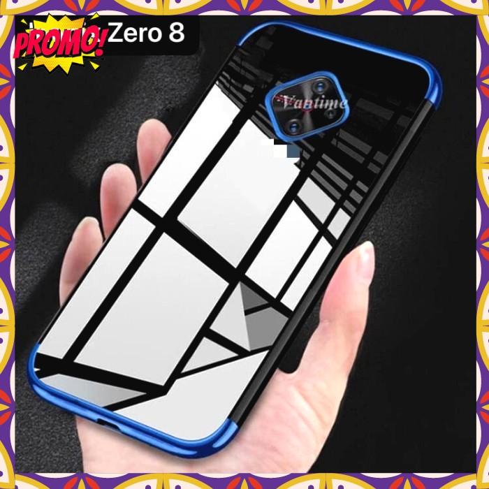 Case Infinix Zero 8 Clear Plating Casing Silikon Soft Case Handphone