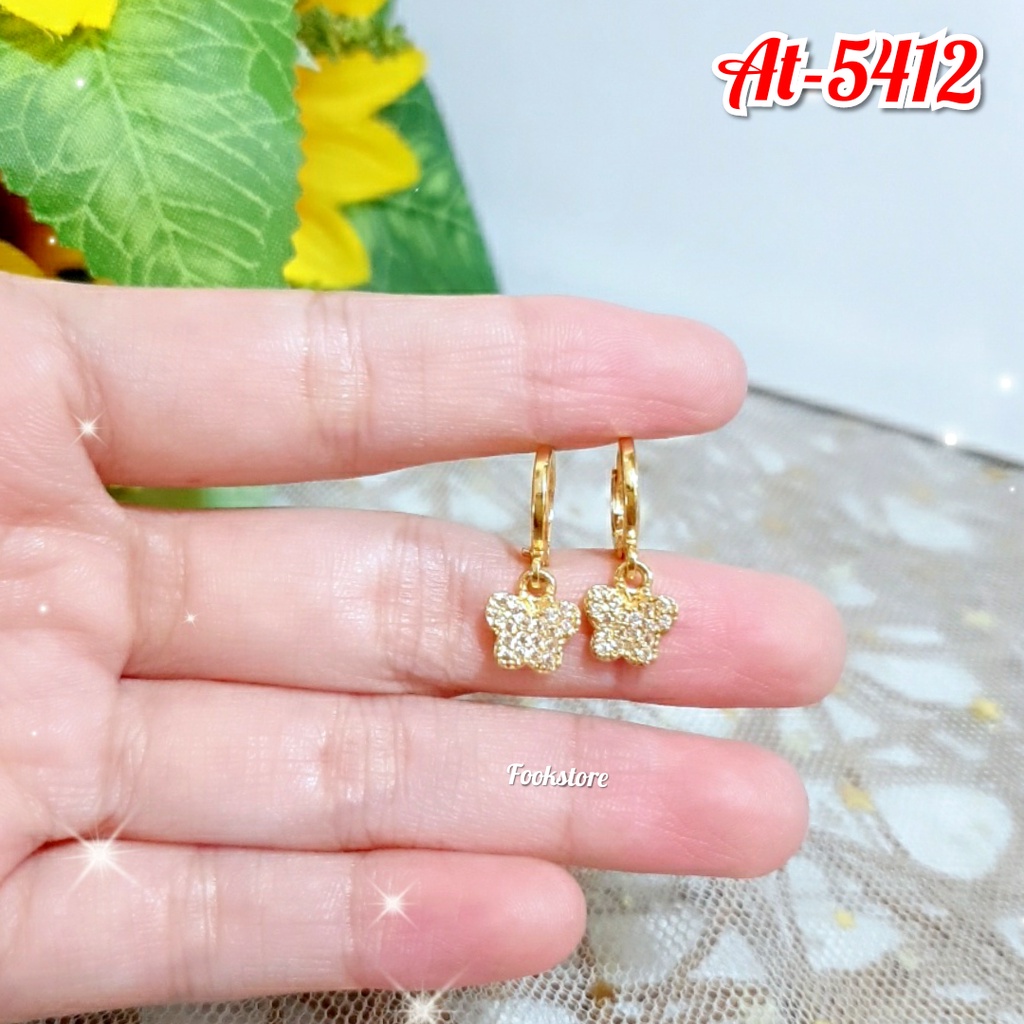 ANTING CLIP ANAK &amp; ABG MOTIF KUPU-KUPU/AT-5412