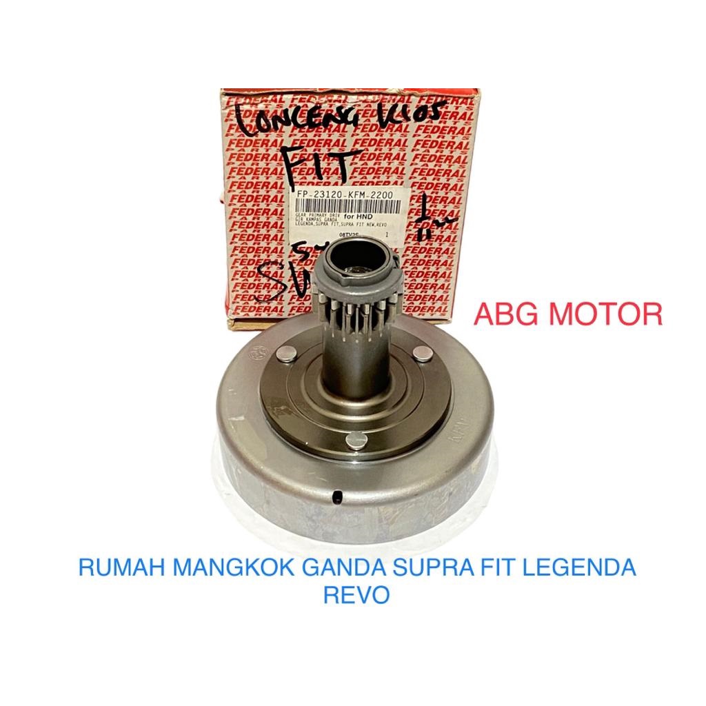 MANGKOK RUMAH KAMPAS GANDA OTOMATIS SPORKET KOMPLIT SUPRA FIT LEGENDA REVO FEDERAL PARTS