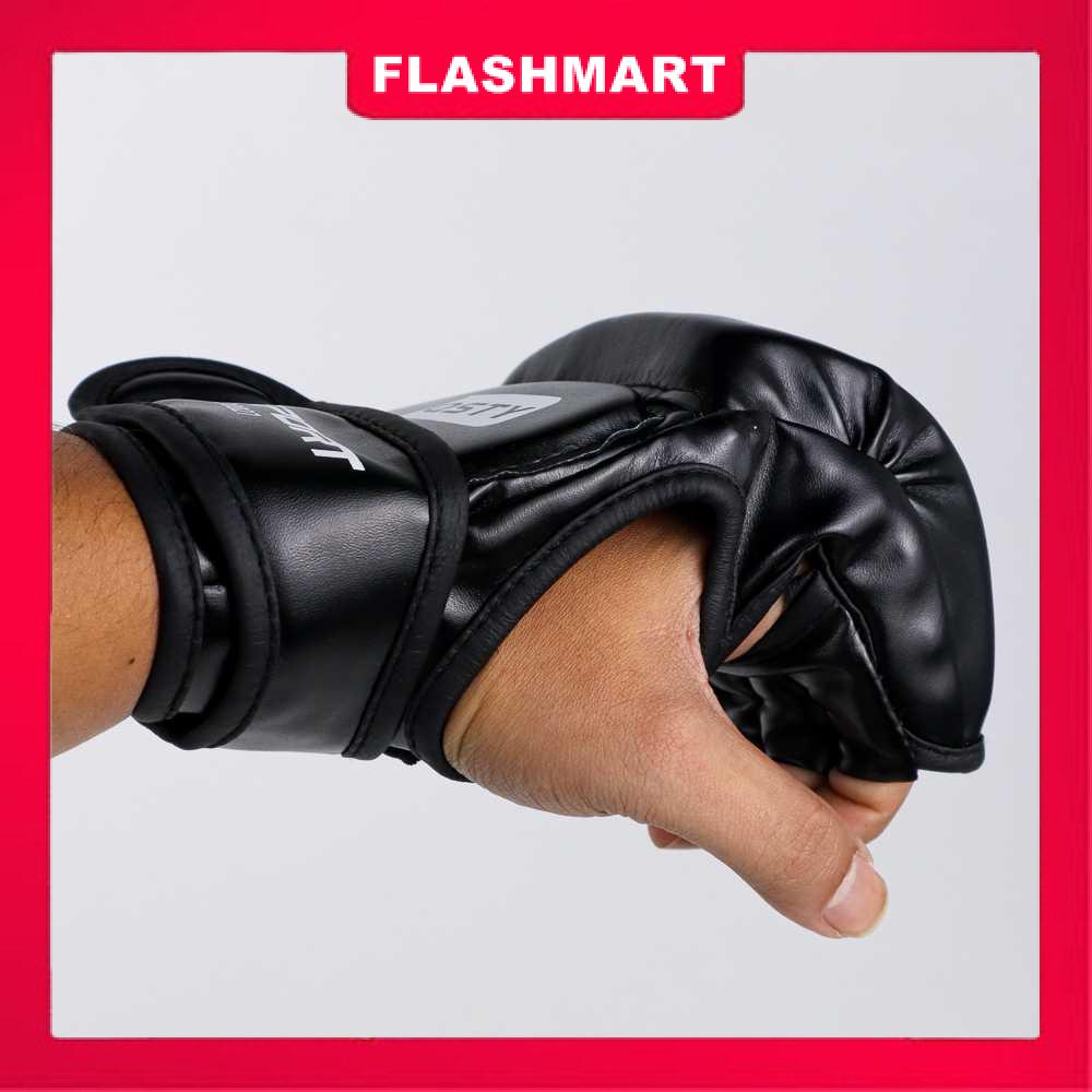 Murah Lebay Flashmart Sarung Tangan Tinju MMA UFC Boxing Muay Thai Leather Glove - FE-BO0027