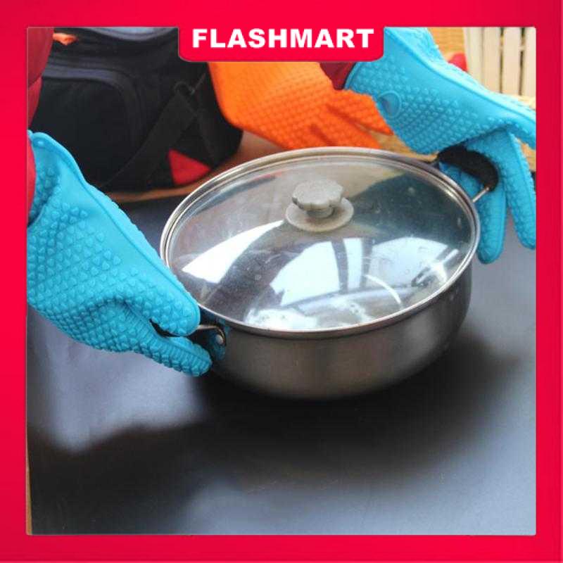 Murah Lebay Flashmart Sarung Tangan Silikon Anti Panas Heat Resistance Kitchen Glove 1 Pcs - FGS