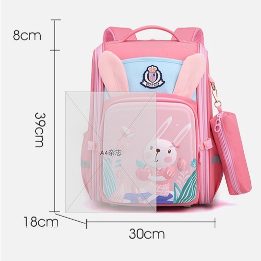 3D Tas Sekolah Ransel Rabbit Astonot Anak