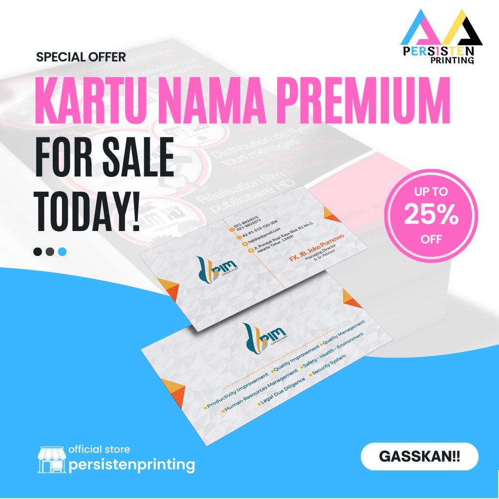 

Cetak Kartu Nama 2 Sisi Bonus Laminasi + Box Kartu Nama