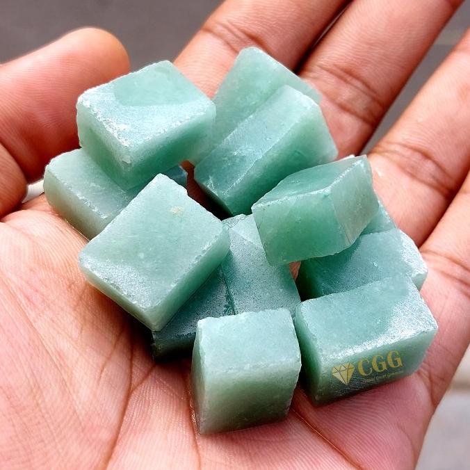 Bahan Batu Giok Green Aventurine Asli Natural