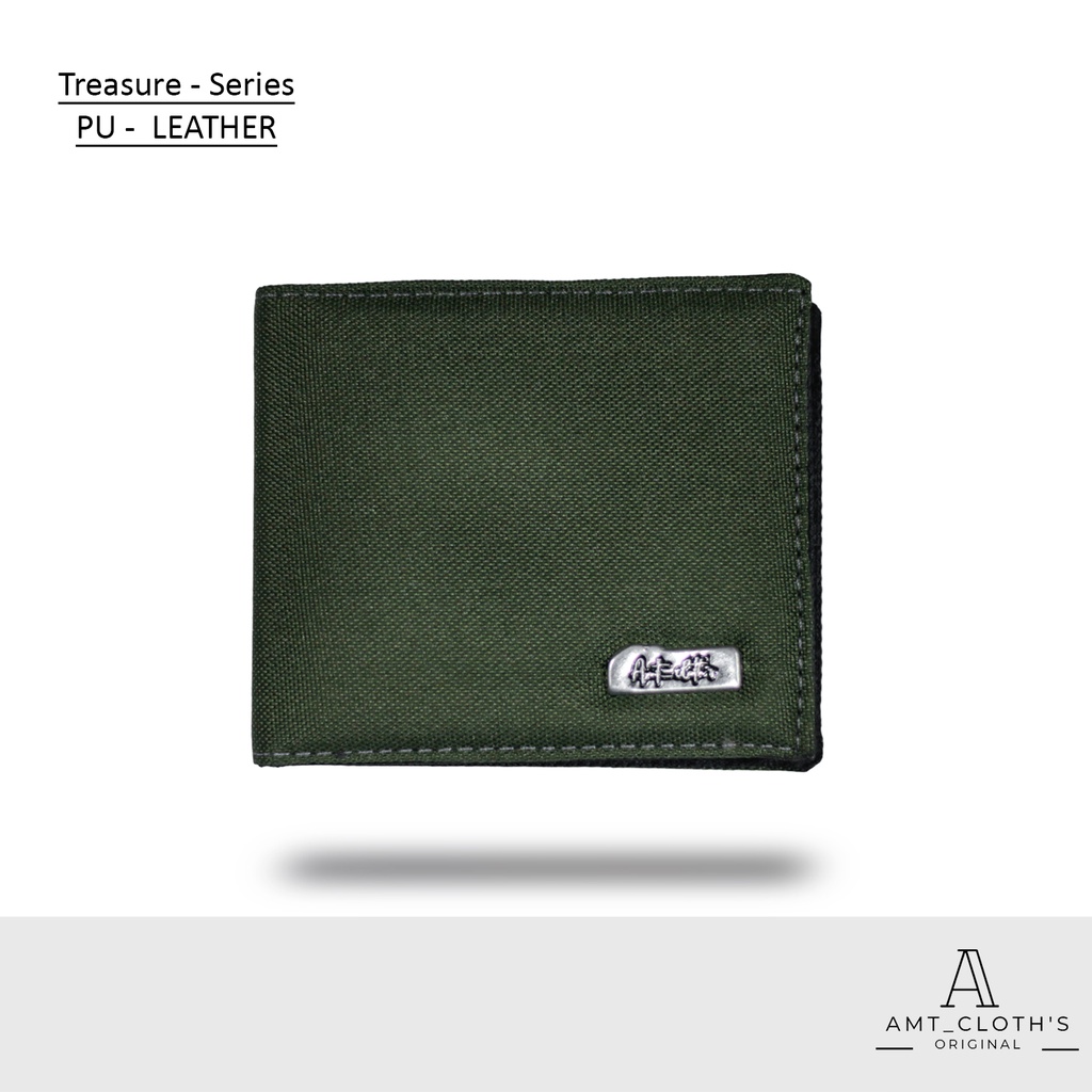 Amt Plat Dompet Pria Bahan Kanvas