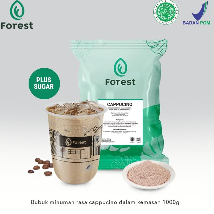 

[Terkece Se-RI] Bubuk Minuman CAPPUCCINO Powder 1000g PLUS GULA - Forest Bubble Drink