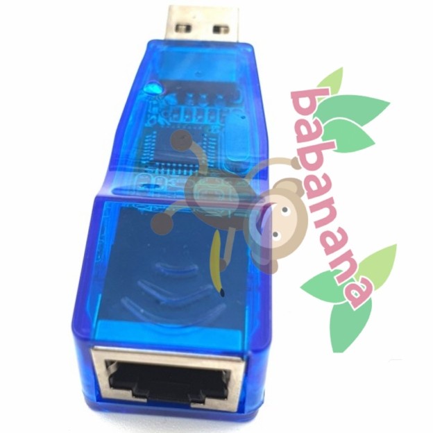 Usb to Lan RJ45 konektor network konverter external laptop biru