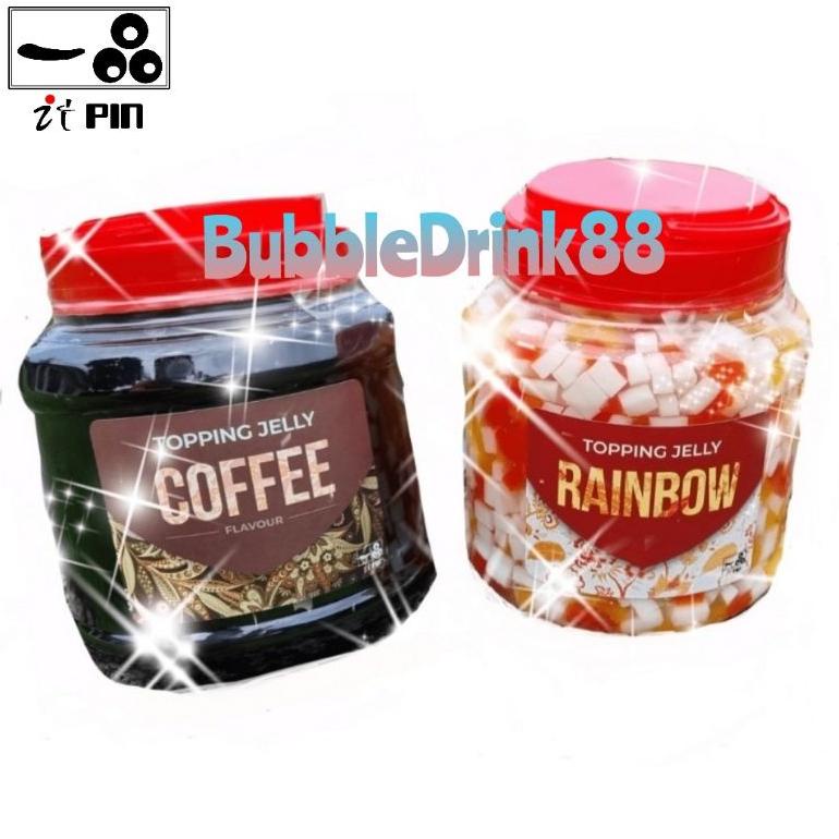 

TERBARU QQ Rainbow jelly QQ COFFEE JELLY premium itpin jelly 1.2kg Itpin