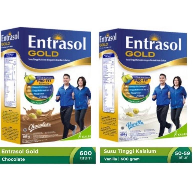 

5.5 COD Entrasol Gold vanila dan chocolate 580 gr