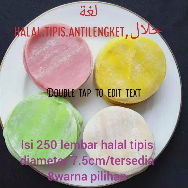 

COD✔️ Kulit dimsum/gyoza/pangsit/siomay/mandu /kuitiou halal isi 250/diameter 7.5cm tipis halal siomay lembut gyoza,suikiaw 7.5cm 1 KG halal antilengket isi 200lembar +50