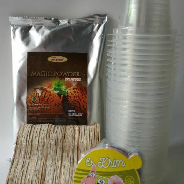 

Ready Stok Paket Bahan Es Krim Mr.COOL 250gr + Cup Bening 50ml 50pcs Plus Sendok & Tutup