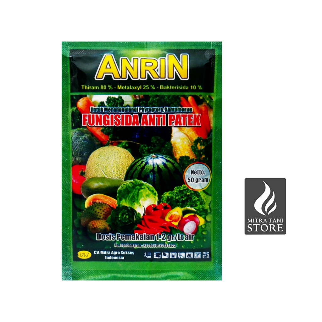 Anrin Fungisida Anti Patek Bakterisida Cabai 50gr