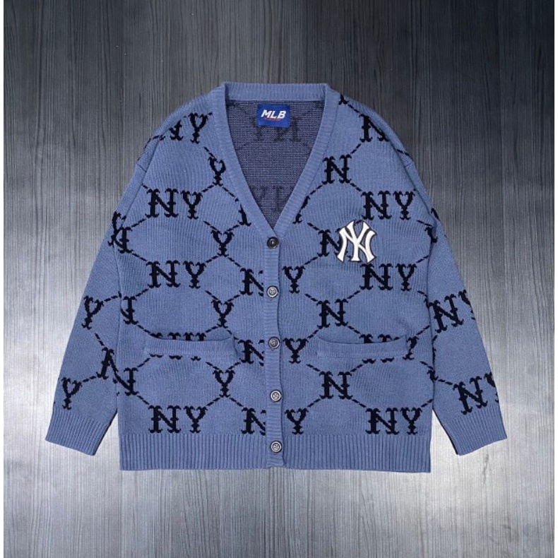 CREWNECK KARDIGAN YANKESS MLB BLUE FULL TAG LABEL