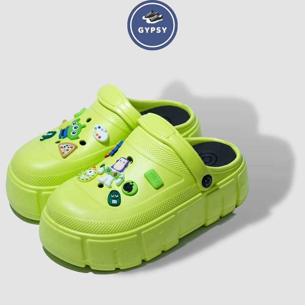 Gypsy - Sandal Wedges Jibbitz Toy Story Kartun Andy Lucu Sandal Wanita Baim Fuji Mama Gigi Viral Free Pin Toystory Sepatu Sendal Import Motif BUZZ