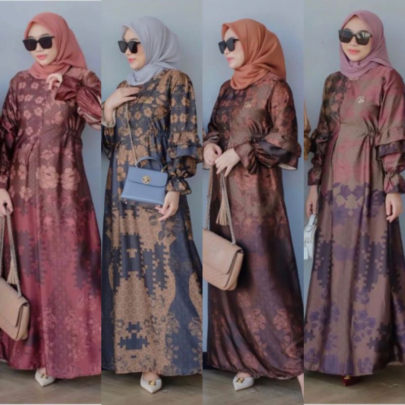 H Gamis Rayana Dan Couple Dior Silk Ny Dan Baju Koko Toyobo Import