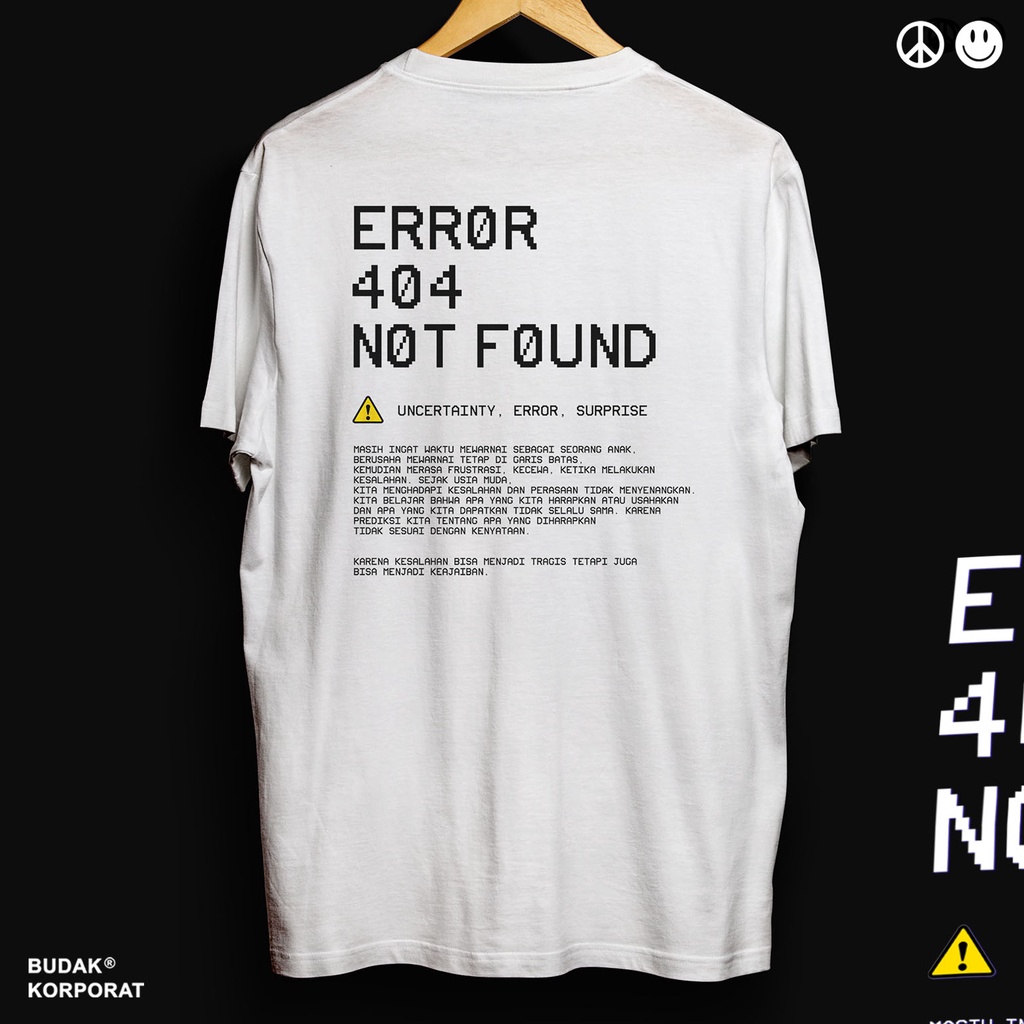 Kaos Budak Korporat "Error 404"