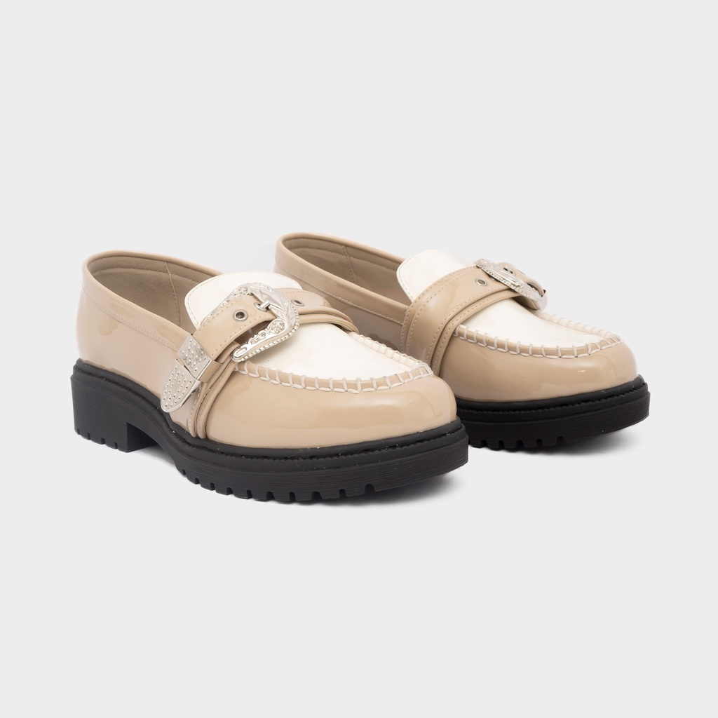 Dianable - Saggi Loafers Shoes (Black - Beige - Monochrome)