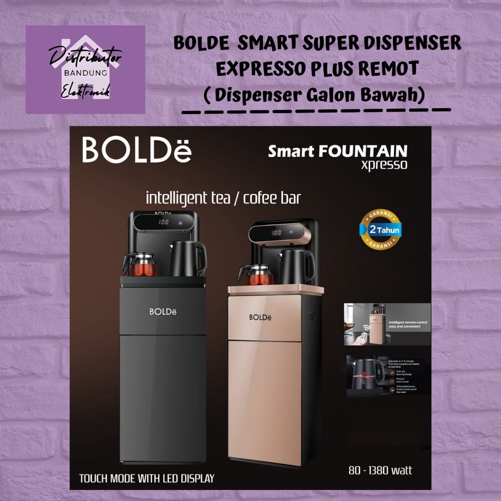 BOLDE SMART DISPENSER GALON BAWAH PLUS REMOTE