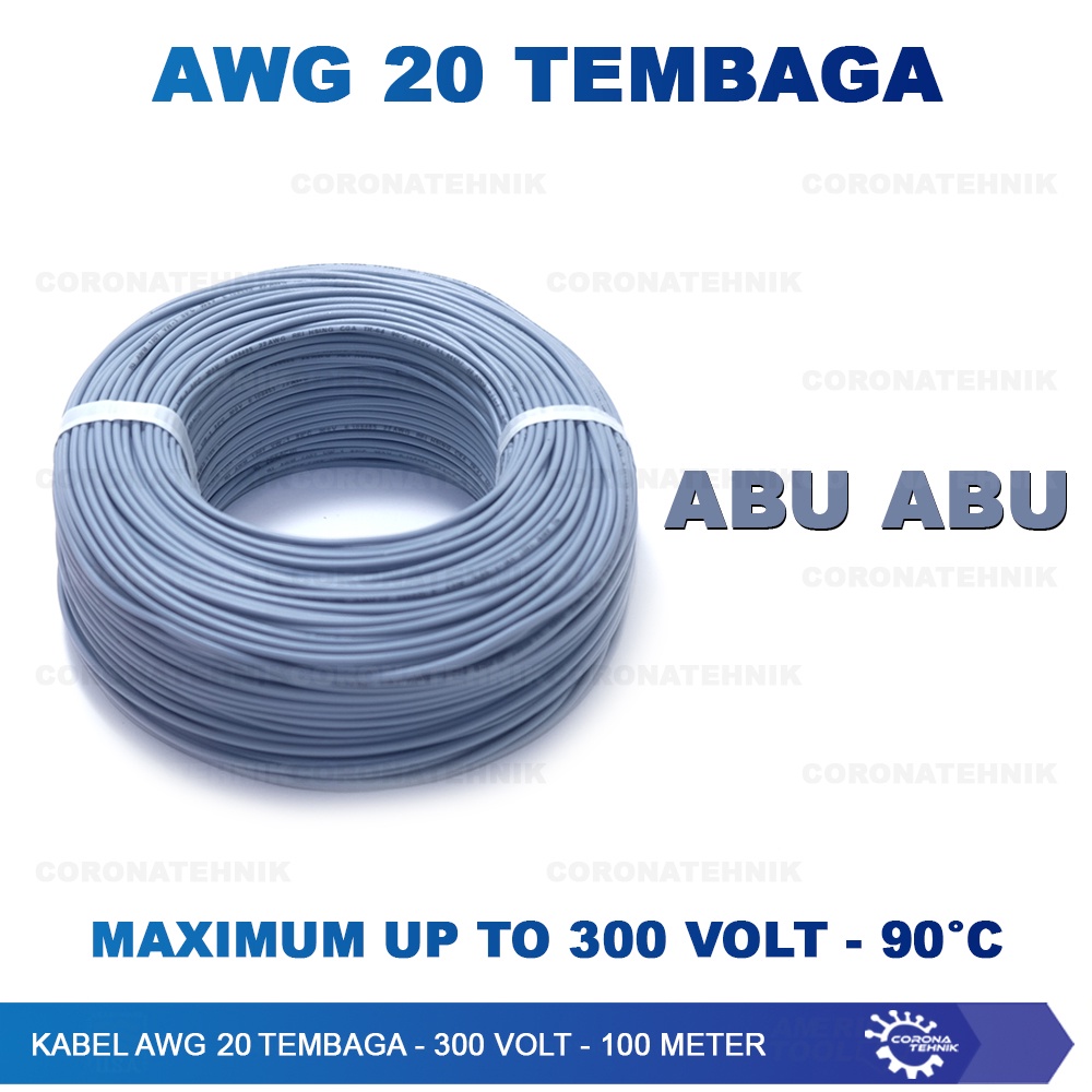 Tembaga Putih ( 100 meter ) Kabel AWG 20