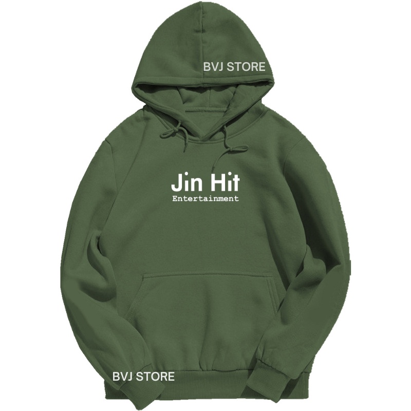 Hoodie Jin hit entertainment L XL XXL 2XL jumbo BTS kpop korea kim seokjin Sweater Wanita anime kore
