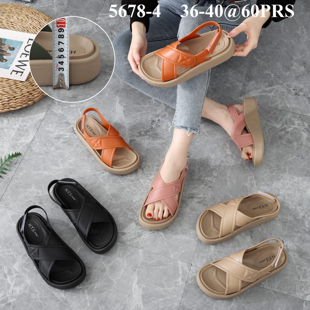 Sandal Wanita Import Silang Tali Belakang Chadia Winola Collection WNL 5678-4