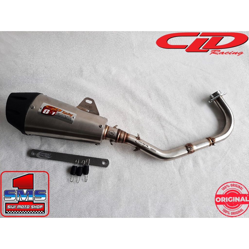 KNALPOT CLD RACING MIO KARBU/MIO SPORTY/NOUVO/FINO TYPE  C7 INLET 38 MM C7 INLET 50 MM