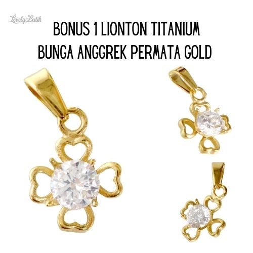 Rantai Kalung Titanium Anti Karat Model Nori donat GRATIS 1 Liontin 4nggrek Titanum - Lovelybutik