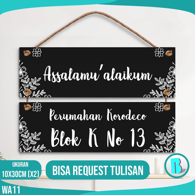 TulisanRequest papan nama Ruangan