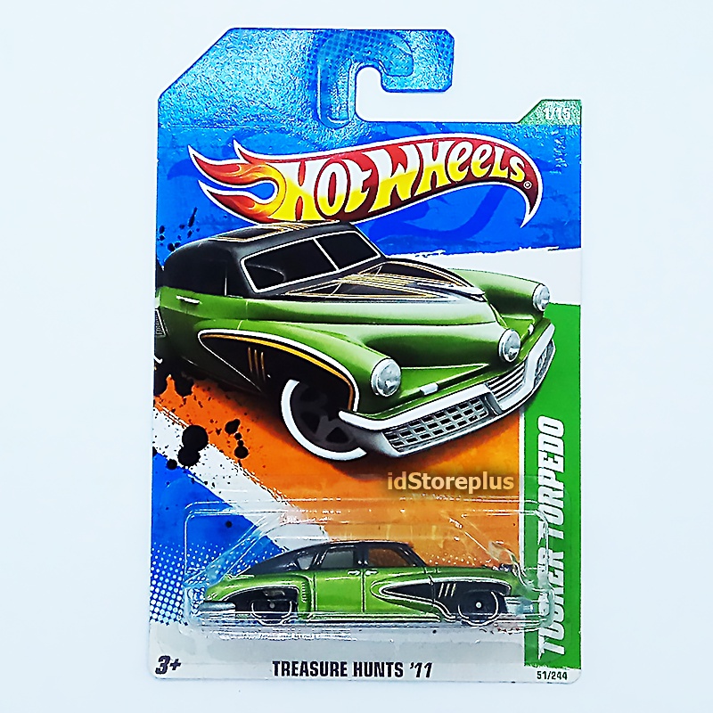 Mainan Anak Diecast Mobil Hot Wheels TUCKER TORPEDO TREASURE HUNTS 2011 1/15