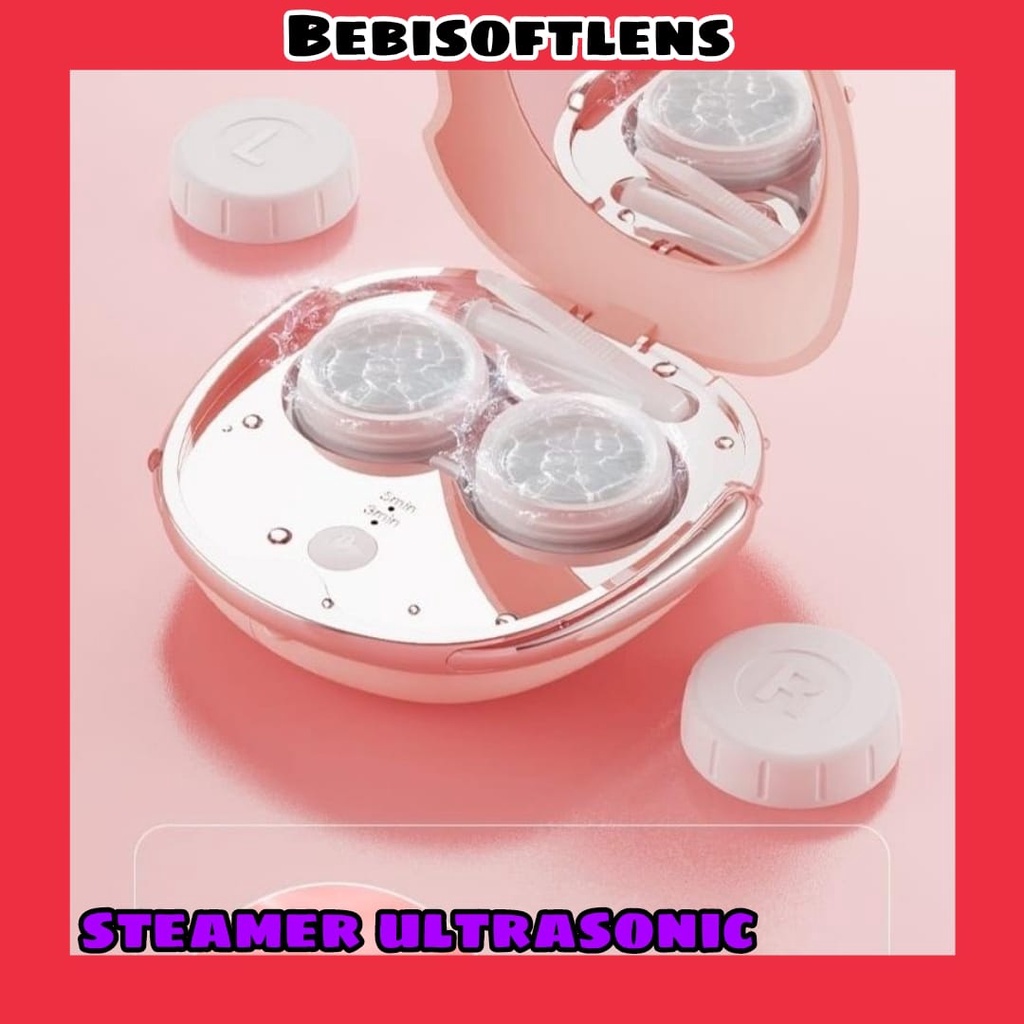 Steamer Ultrasonic Premium , Kotak softlens Wadah Softlens / Ultrasonik / BB