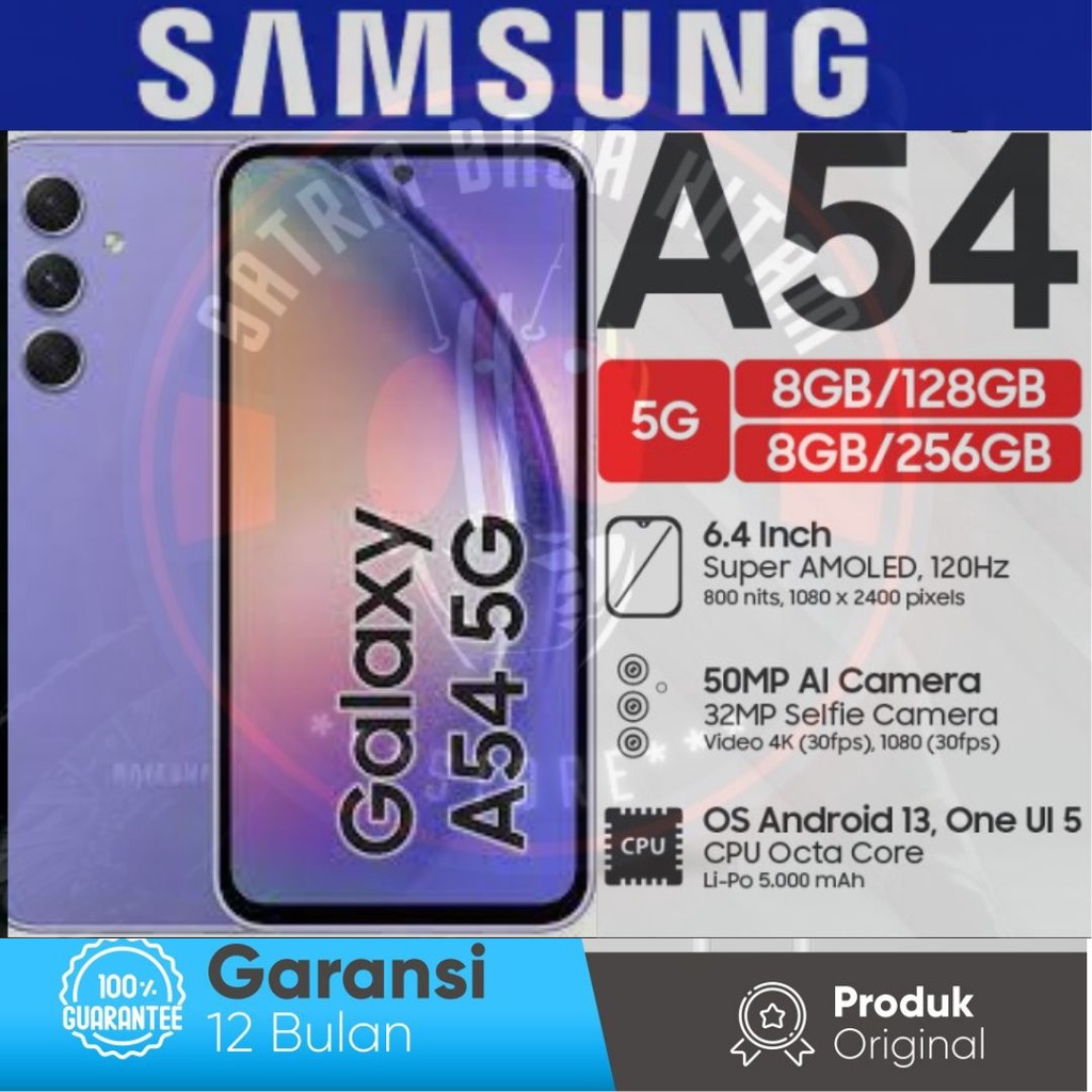 Samsung Galaxy A54 8/128 8/256GB - Garansi Resmi