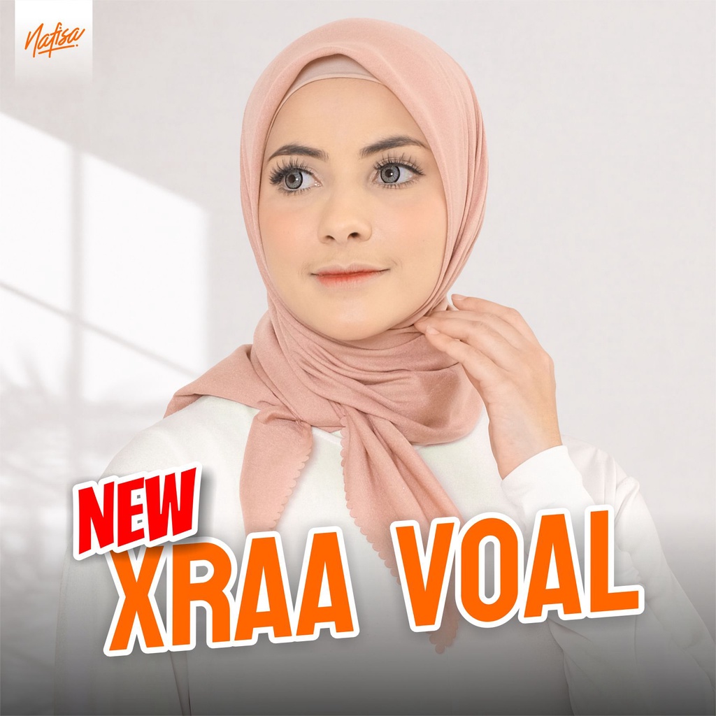 Nafisa Haraa Voal - Scarf Xraa Hijab Segiempat Lasercut