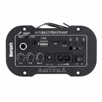 Amplifier Board Audio Bluetooth USB FM Radio TF 400W D10OK ampli mobil Nikmati kualitas suara yang dahsyat dan jernih pada speaker Anda