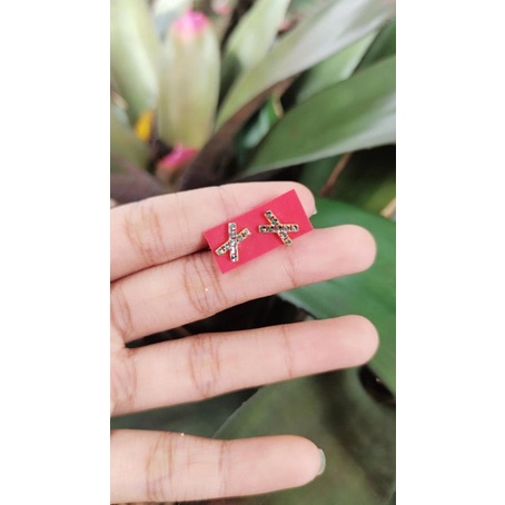 Anting X Kombinasi  Emas 24(916)