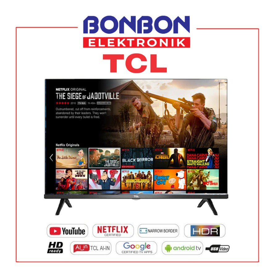 TCL Android TV 40 inch 40S65A HD Google Assistant