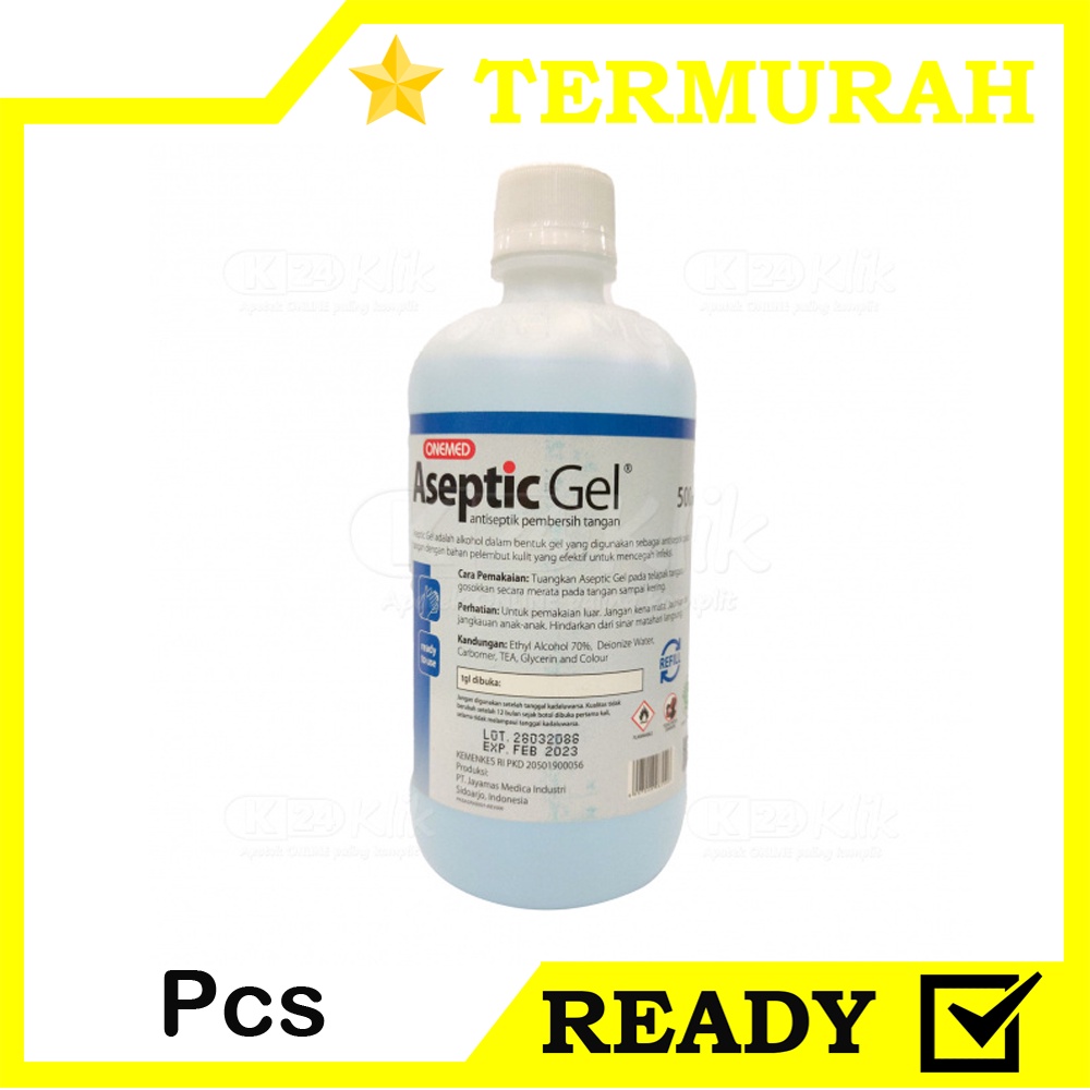 Grosir Pasar Pramuka Aseptik Gel Hand Sanitizer 500ml Refill OneMed