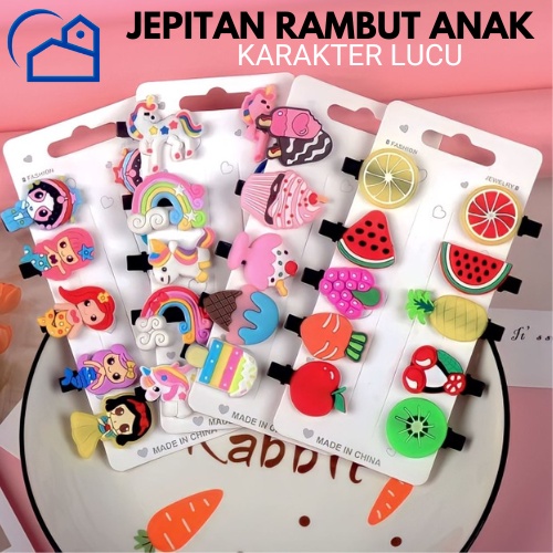 Set Jepit Rambut Anak 10 in 1 / Jepit Rambut Korea / Hair Pin Rambut / Hair Clips homestation