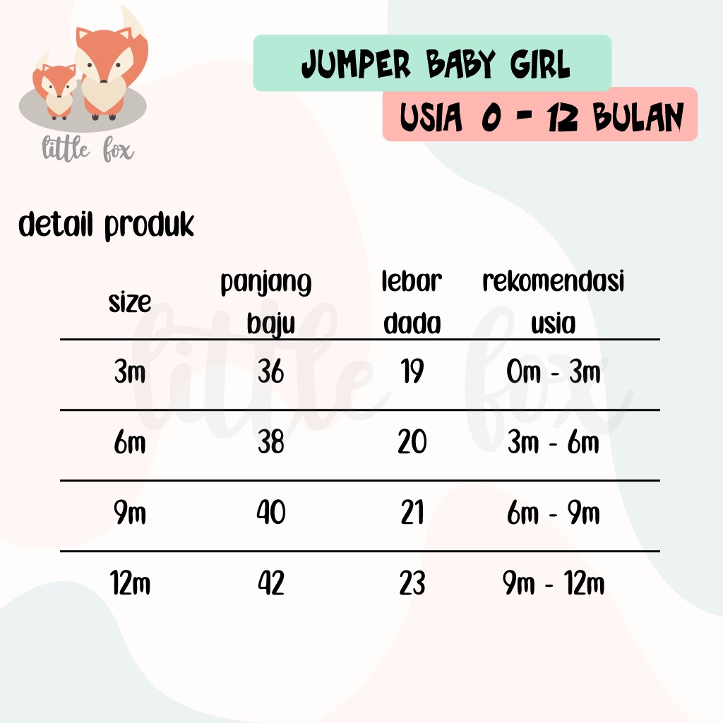 [ IMPORT ] BAJU JUMPER RUFFLE BABY GIRL KATUN / ROMPER BAYI PEREMPUAN 1 TAHUN POLOS MOTIF