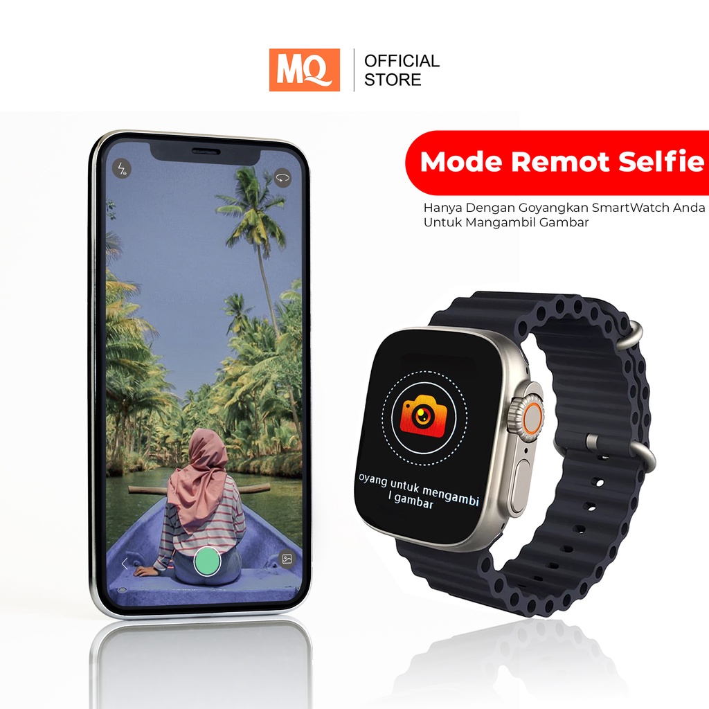 MQ Smartwatch MB8 Plus Ultra Pro Bluetooth V5.2 Full Touch Screen 2.02 inch Wireless Charging