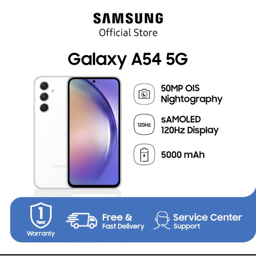 Samsung A54 8/256GB 5G Resmi sein