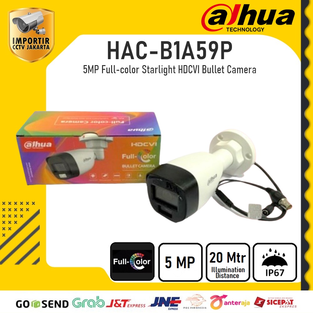 CCTV DAHUA COOPER OUTDOOR FULLCOLOR 5MP - TCI