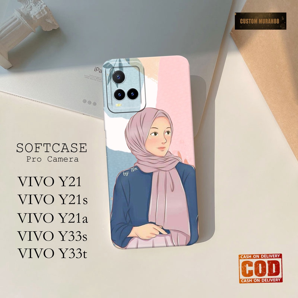 Case Hp Vivo Y21 / Y21s / Y21a / Y33s / Y33t Terbaru - Fashion Case HIJAB - Casing Hp Vivo Y21/Vivo 